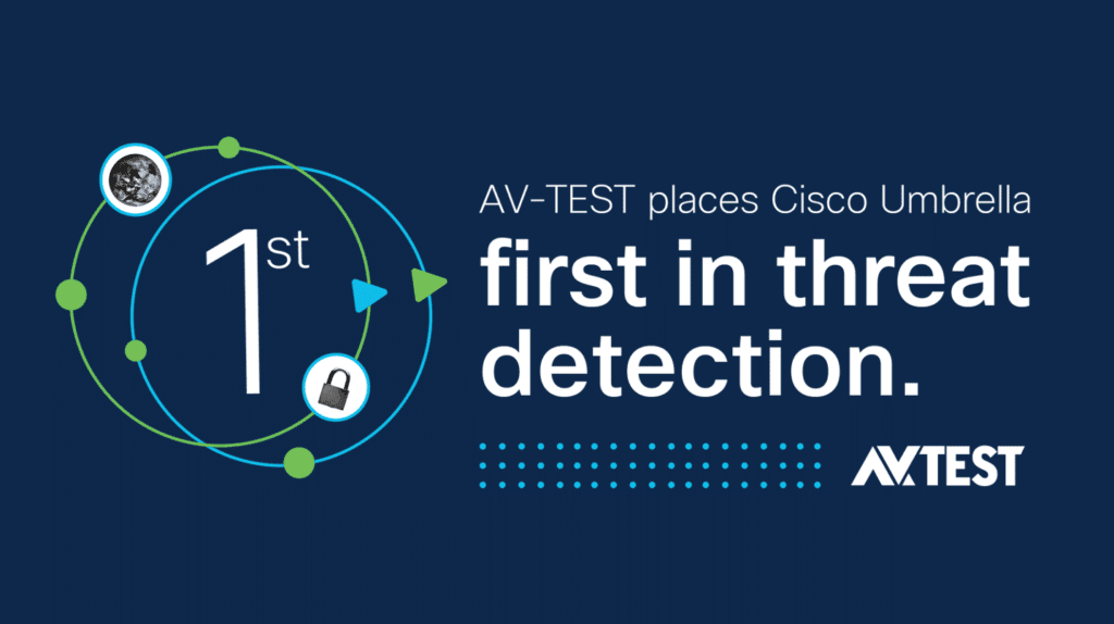 AV-TEST rated Cisco Umbrella first place in threat detection